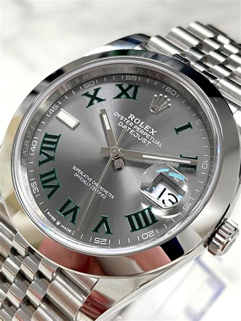 rolex datejust 41 wimbledon dial jubilee|rolex datejust 41 smooth bezel.